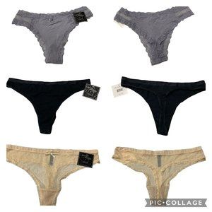 PANTIES LOT Of 3 WILSHIRE MONTANA SIZE 2XL Thong ~ BRAND NEW